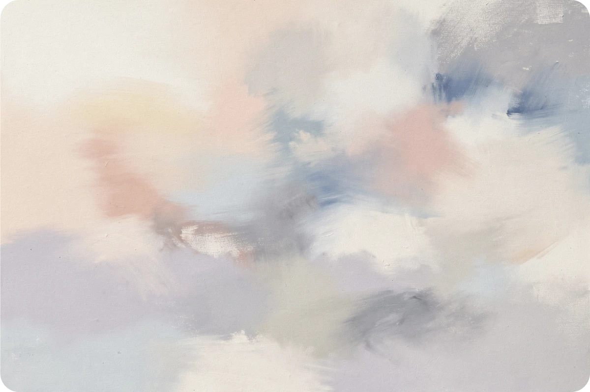 Wash 10, pale peach and misty blue